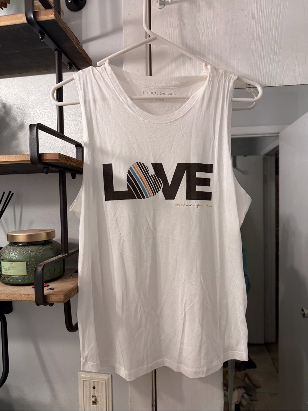 Spiritual Gangster White Tee with Subtle Logo